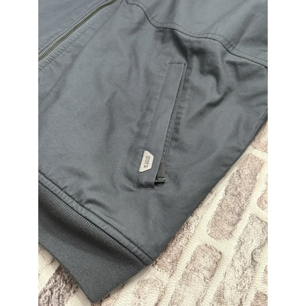 5.11 Tactical Mens Murdoc Jacket Flight Bomber Full Zip Ranger Gray XL Utility